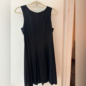 Theory Elegant Black A-Line Mini Dress